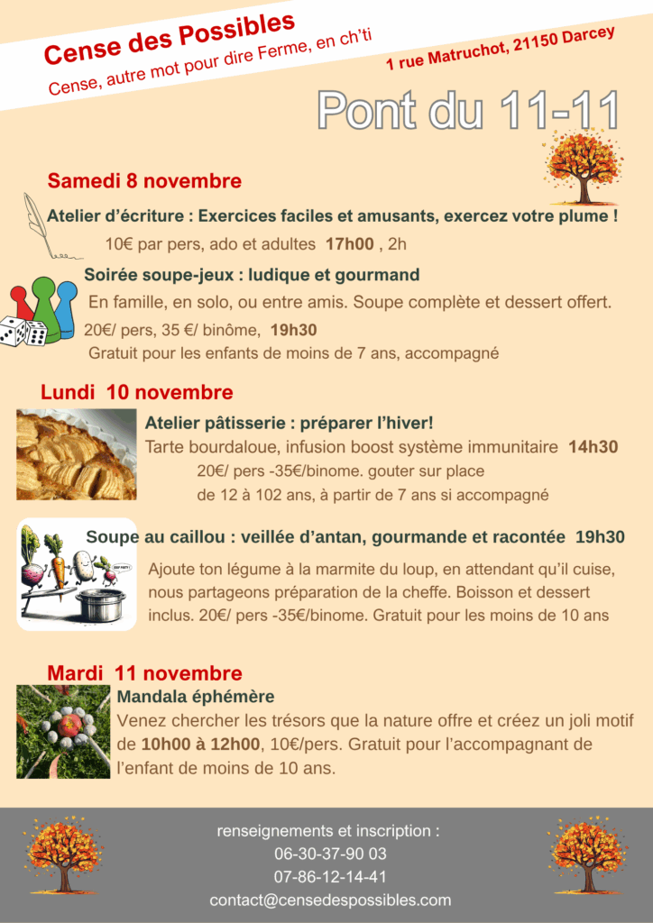 mandala éphémère programme du pont du 11-11-2025